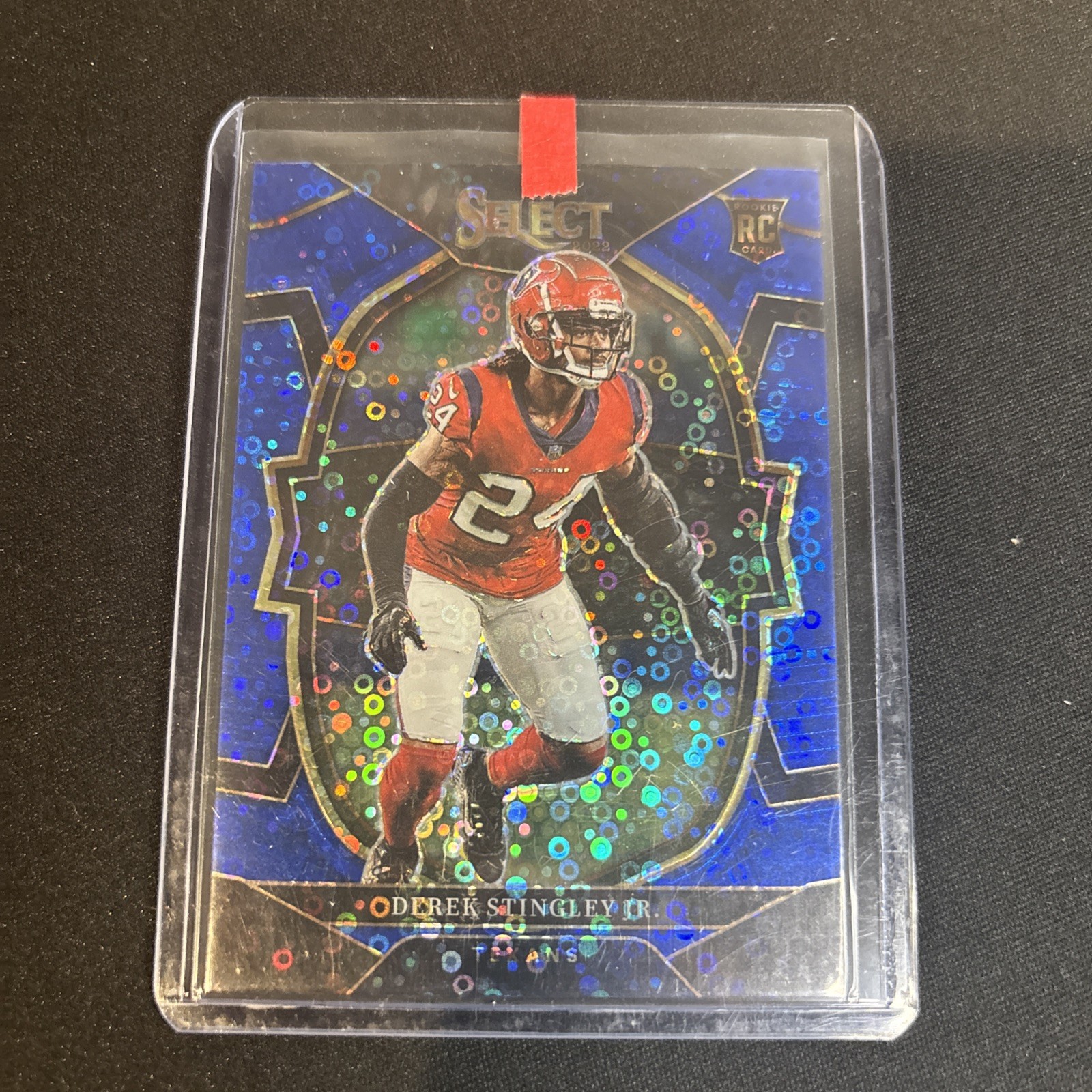 2022 Panini Select - Concours Level Derek Stingley Jr. #262 Blue Disco Prizm /25