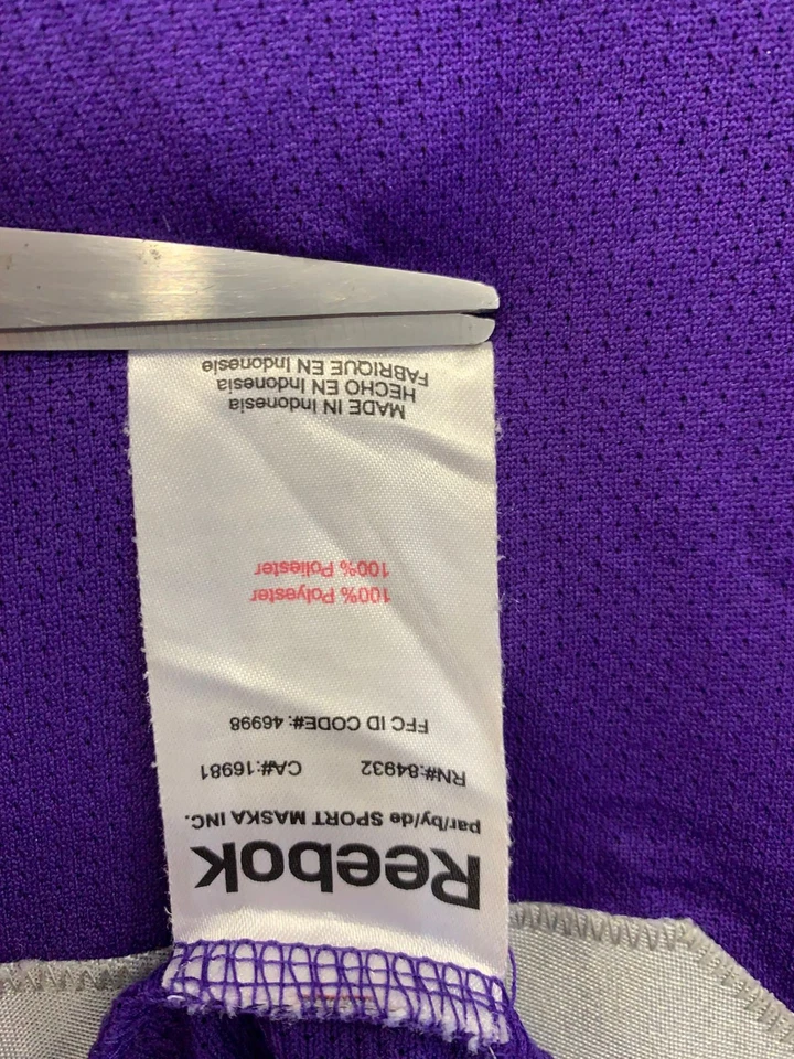 Jersey Reebok Intencité Sports École de Hockey púrpura y amarillo #2 adulto XL #104 Foto 4 de 4