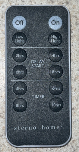 Sterno Home LBL-CO-RC-0618 Flameless Candle Remote Control Replacement OEM