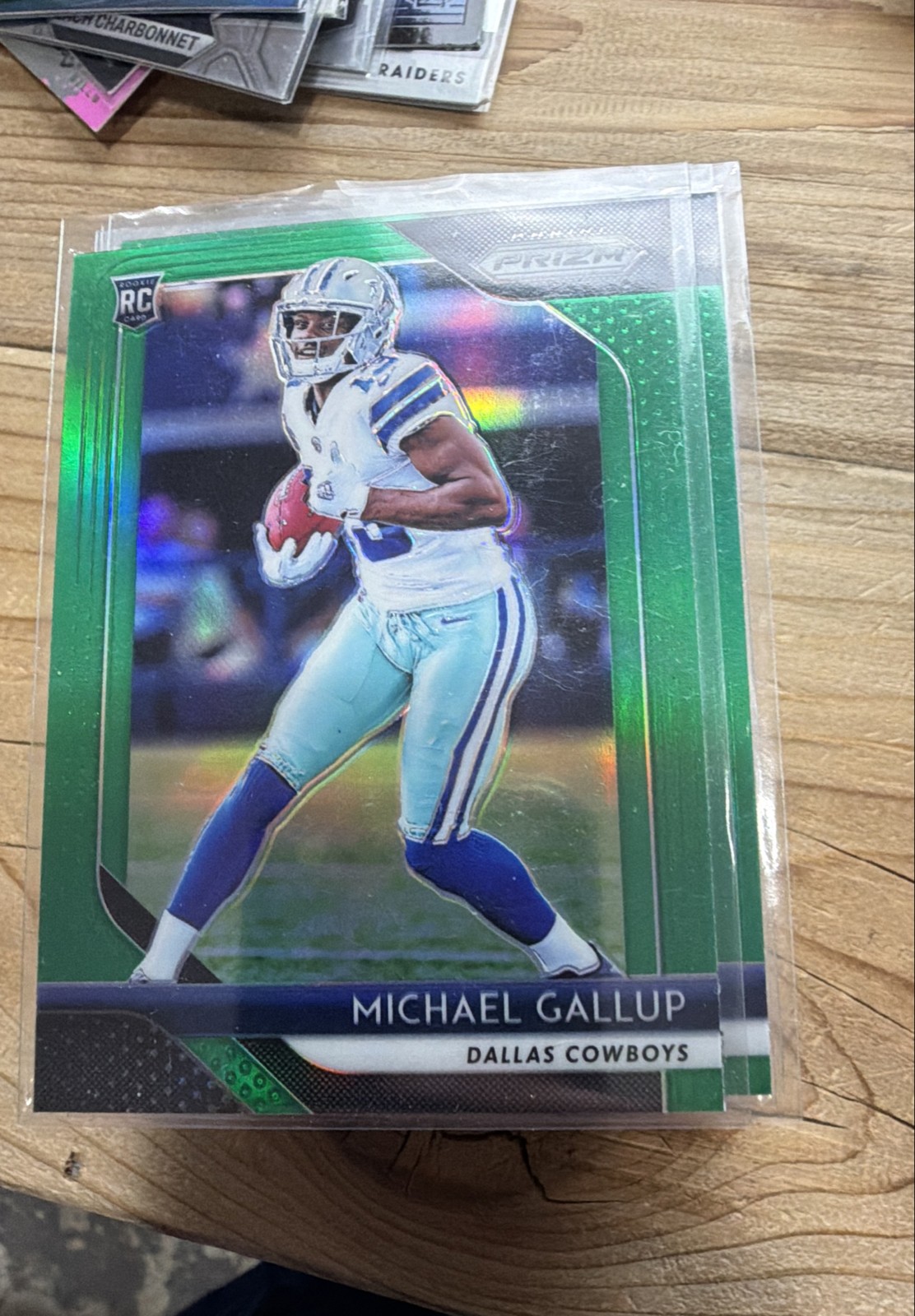 2018 Panini Prizm - Rookie Michael Gallup #226 Green Prizm (RC)