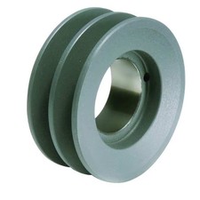 1/2 in to 1-1/2 in Quick Detachable Bushed Bore 2 Groove V-Belt Pulley 4.95 in
