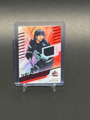 2022-23 UD SP Game Used #NG-3 Matty Beniers Rookie Red New Grooves Patch