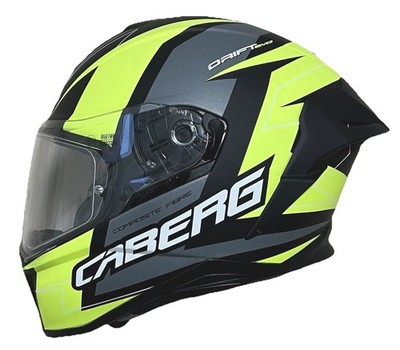 Caberg Drift Evo Gr. L Helm 2 FAHRTEN benutzt Integralhelm Neon Green Matt 
