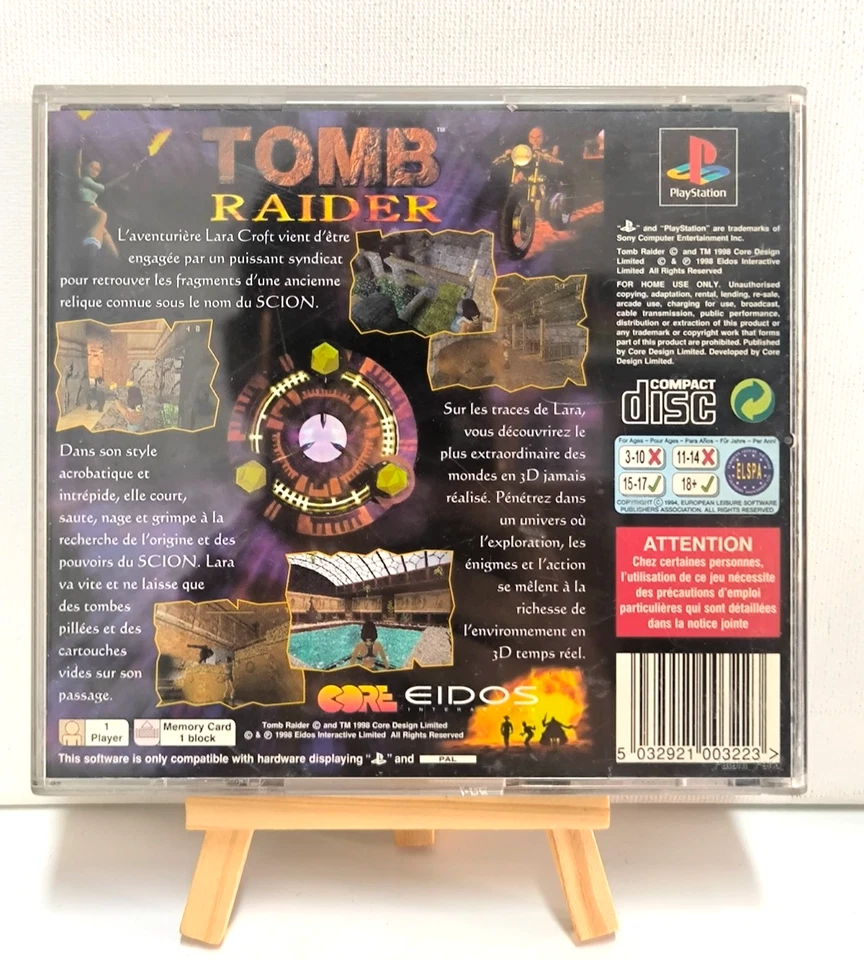 Tomb Raider Version Platinum Sony Playstation 1 PS1 envoi rapide et suivi - Photo 4/4