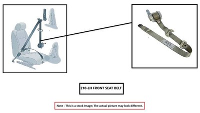 LEFT FRONT SEAT BELT OEM 11-12 BMW ACTIVE 7 72119164055