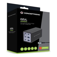 Conceptronic LadegeräT 4Port 200W 4Xusb-C 2Xusb-A+3-In-1 Sw - Neu & Ovp - HäNdle