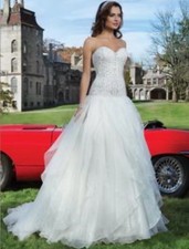 Justin Alexander Wedding Dress Size 12 ball gown - NEW WITH TAGS