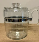 Vintage PYREX 9 Cup Percolator Coffee Pot & Lid only :  7759 Clean