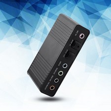 6 Channel Sound Card USB External Digital Optical SPDIF Audio Output Adapter