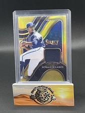 💥2021 Panini Select Select Swatches Gold Prizm #d 4/10 Ronald Bolanos #SS-RB💥