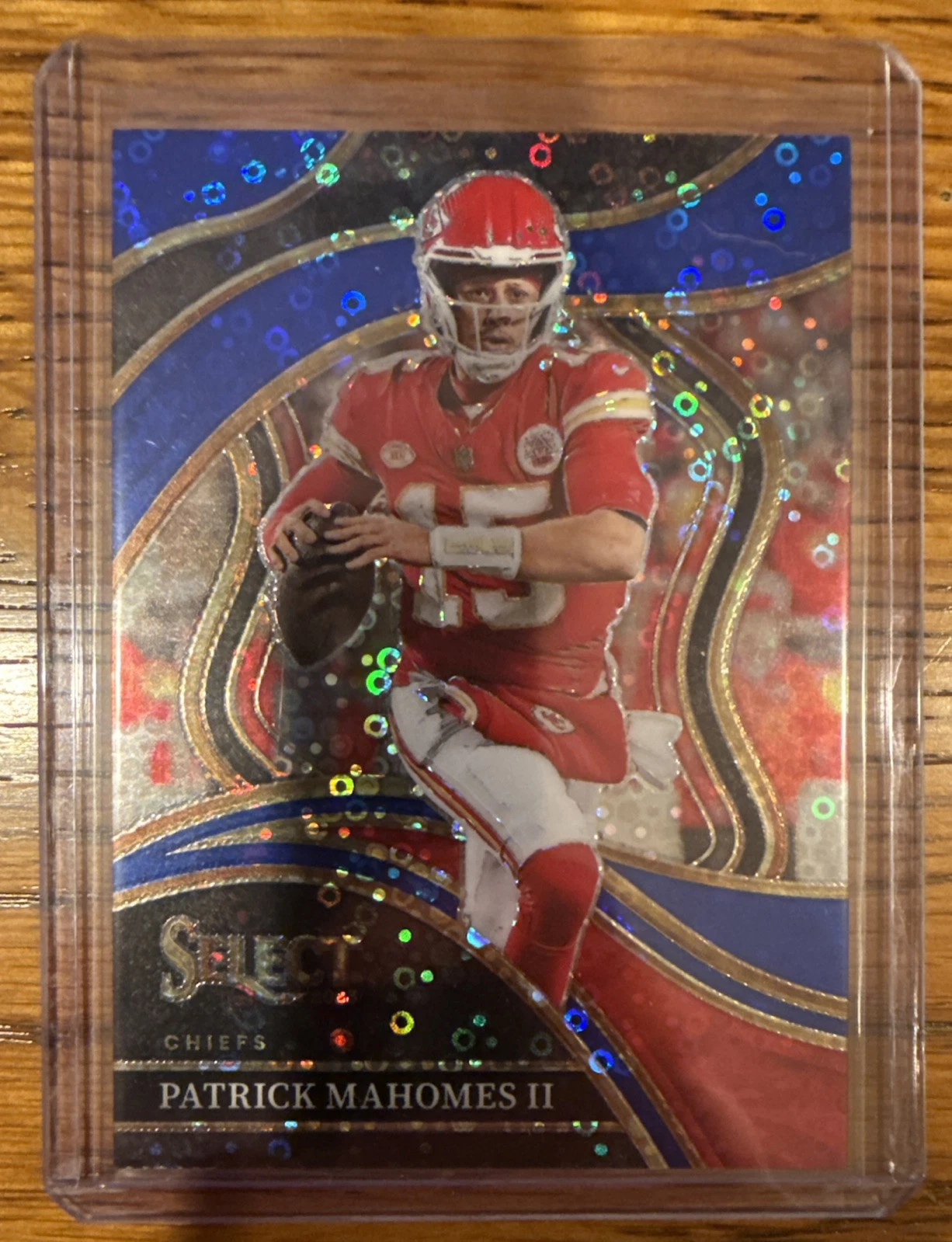 2023 Panini Select Blue Disco Prizm Club Level #226 Patrick Mahomes 25/25 Chiefs