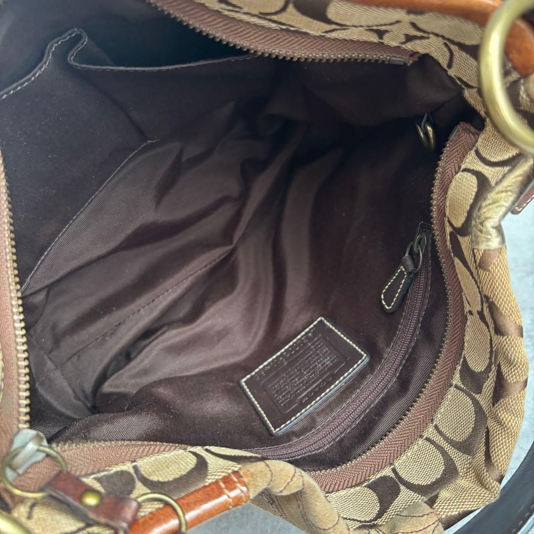 Coach Patchwork Leopard Print Shoulder Bag Purse … - image 10