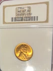 1944 1C Lincoln Wheat Cent Penny NGC MS 67 RD RED. Philadelphia. Beautiful!