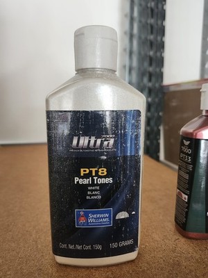 PT8 Sherwin Williams Pearl Tones White Automotive Paint 150 Gram Bottle