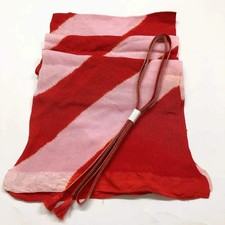 7389 Japanese Kimono Accessory Vintage Obiage and Obijime 2-piece Set Silk