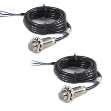 2 PCS NJK-5002C Hall Effect Proximity Switch NPN 3 Wire Normally Open Sensor