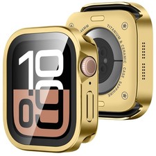 Metal Case Compatible with Apple Watch Series 11/10 46mm Case with Built-in S...