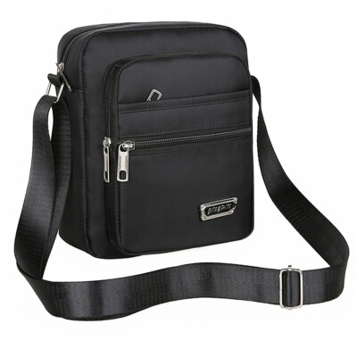 Men's Fashion Shoulder Casual Crossbody Bag Nylon Fabric Multi Pocket Design