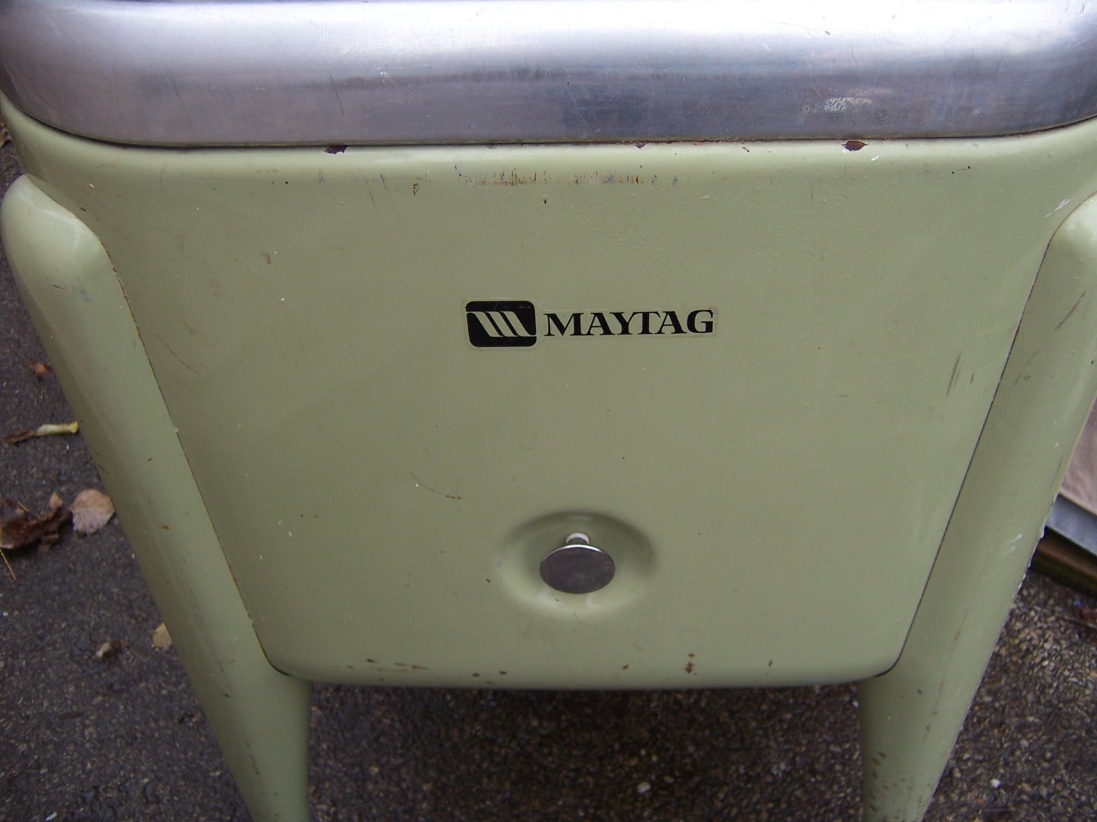 MAYTAG E2LS VERY RARE GREEN VINTAGE WRINGER WASHER WASHING MACHINE фото.