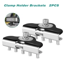 2PCS Universal Mounting Brackets Pillar Hood Clamp Holder LED Work Light Bar SUV