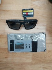 IRONMAN POLARIZED Sunglasses BLK POL MCV 100 UVA-UVB Protection Tester Case