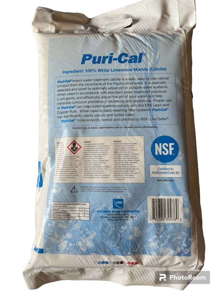 Aqua True Blue CLCT-05 Calcite Calcium Carbonate pH Filter Media 1/2 - Image 2 of 4