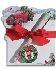 Lissom Design Note Pad and Pen Gift Set - Desk Set for Home or Office Memo