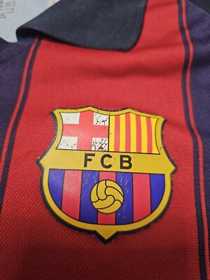 BARCELONA 2003 2004 HOME VINTAGE FOOTBALL SHIRT SOCCER JERSEY S/XS