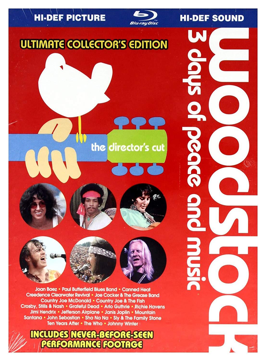 Music Blu-Ray Woodstock: 3 days Of Peace And Music / Various (Blu-Ray+Dvd)