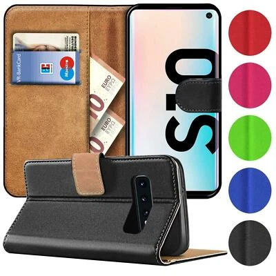 CONIE Handy Hülle für Samsung Galaxy S10 Tasche Geldfach Etui Klapphülle Flip Cover