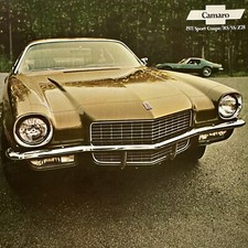 1971 Chevrolet Camaro Dealership Sales Brochure RS SS Z28