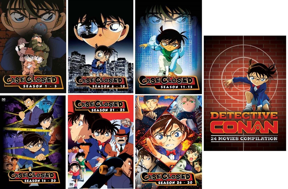 DVD Detective Conan CASE CLOSED Season1-30+24 Movies All Region