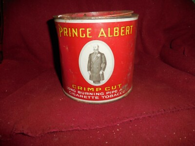 large tobacco tin Prince Albert Crimp Cut Round Tin 5