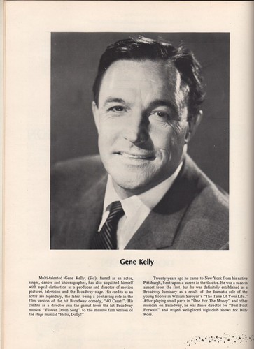 Gene Kelly Souvenir Program "Take Me Along" 1974 Summer Stock - Picture 2 of 2