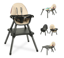 6 in 1 Baby High Chair, Convertible Highchair for Babies and Toddlers