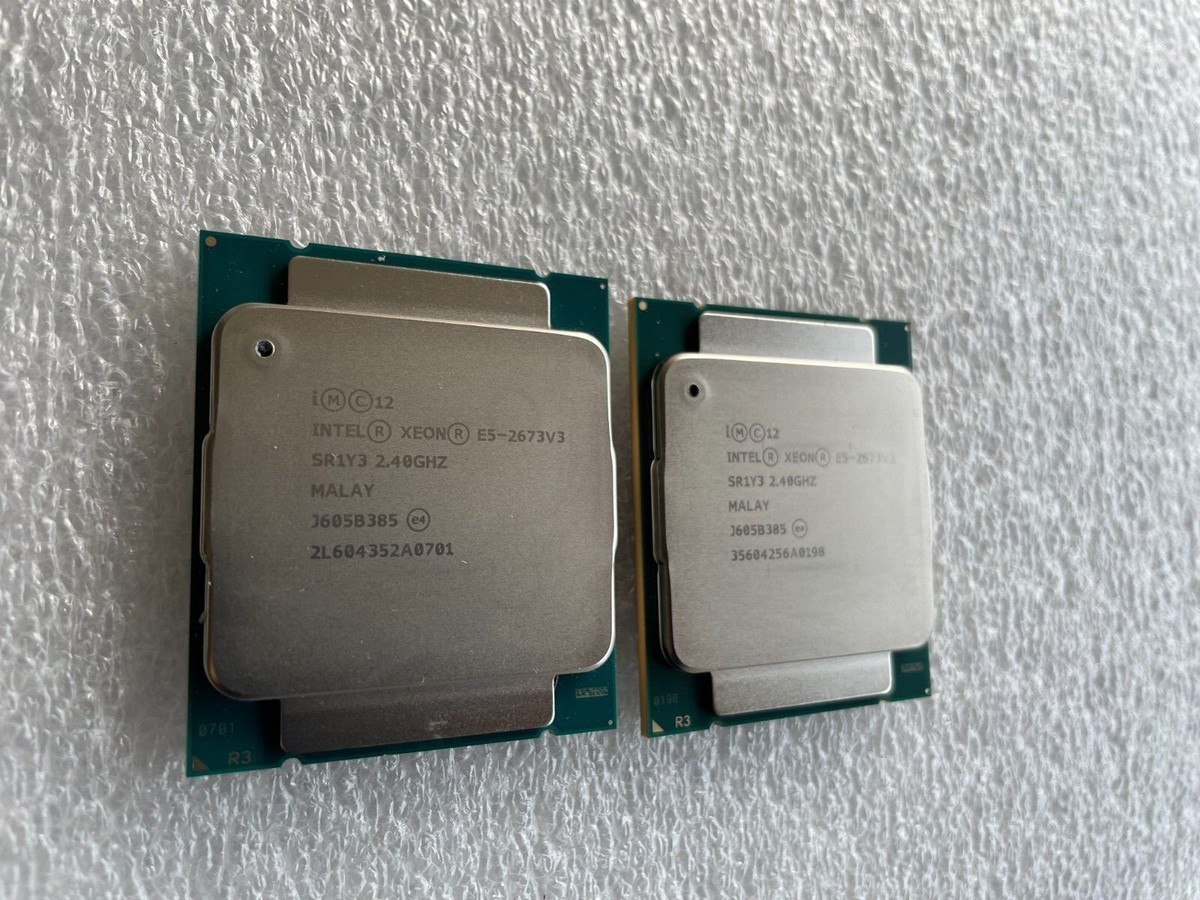 Intel Xeon E5-2673 V3 (SR1Y3) 2.40Ghz 12 Core LGA2011-3 Matched Pair ~£103  Exvat | eBay