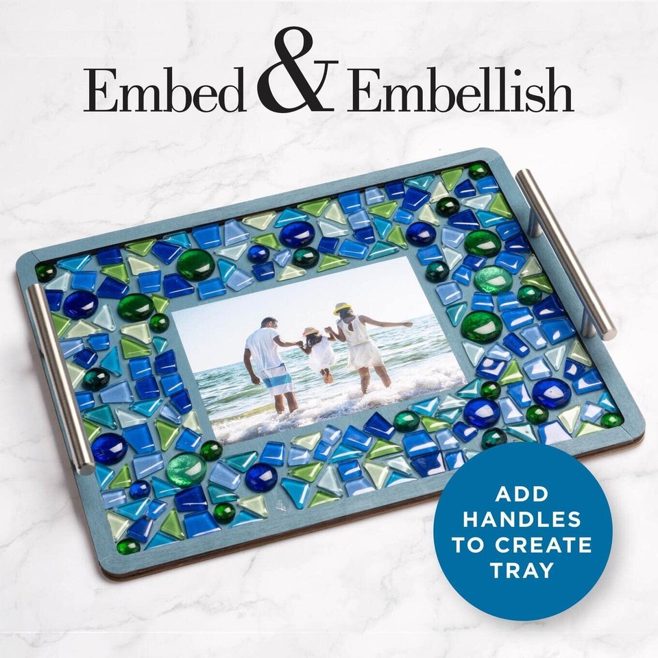 , Rectangle Wood Tray, 11" x 14" Pouring Surface for Epoxy, DIY