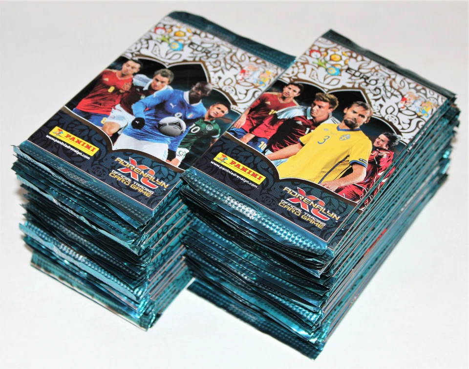 PANINI ADRENALYN XL TRADING CARDS EM EURO 2012 - 50 PACCHETTI BUSTINE BOOSTER
