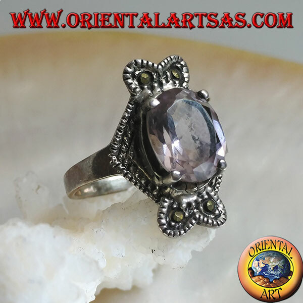 Jewellerybox Anello Con Fiocco In Argento 925/1000 E Ossidi Di - Foto 6