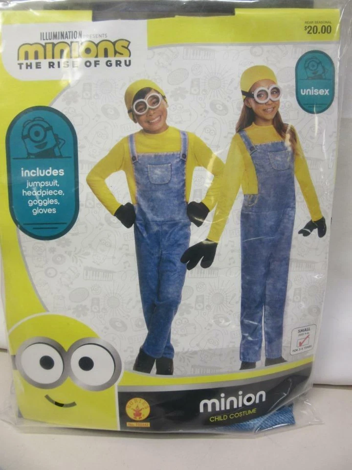 Minion Niño Disfraz Halloween Mono Rubíes Unisex Talla Pequeña 4-6 Foto 2 de 4