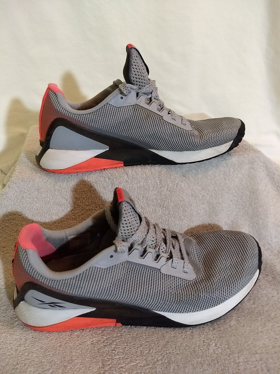 REEBOK MENS NANO X1 GRIT GRAY ORANGE FLARE, Size: 10.5 #ZZ9+10 | eBay