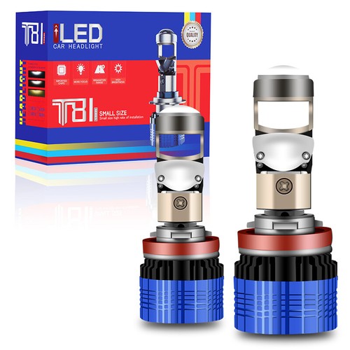 2X H11 Mini Compact LED Projector Lens Headlight Bulbs Low Beam 100W 6000K RHD - Picture 13 of 17