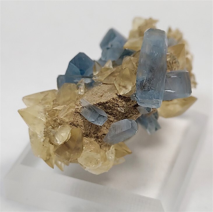 Calcite and Celestine, Double Terminated Crystals, Pugh Quarry, Custar