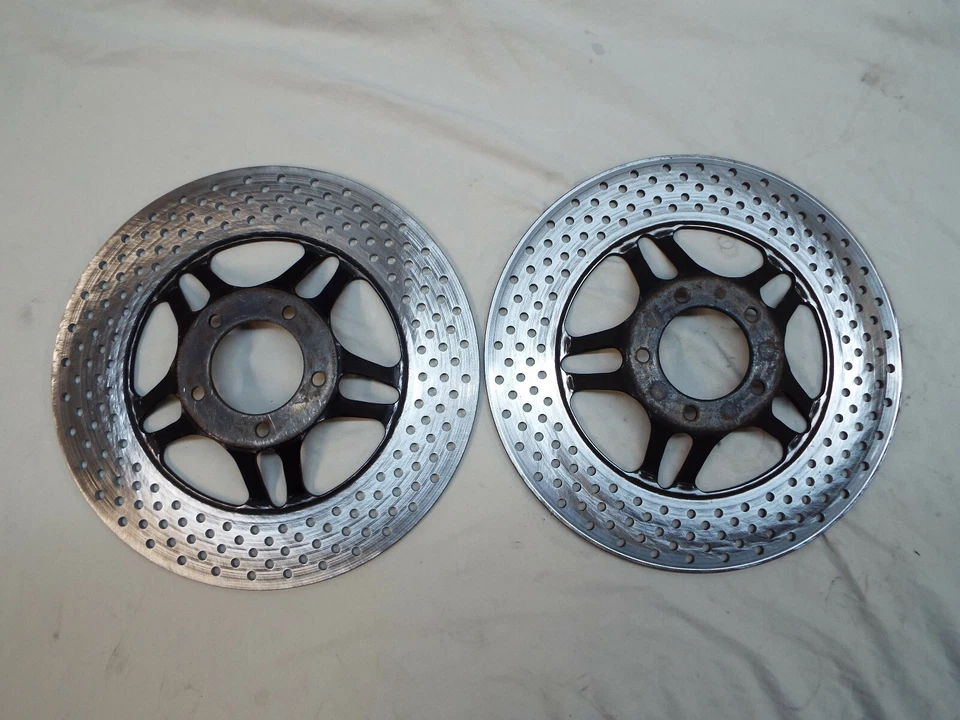 Discos de freno perforados Honda CB750KZ CB900C CBX1000 CB1 CB750F CB900F 276mm discos Foto 4 de 4