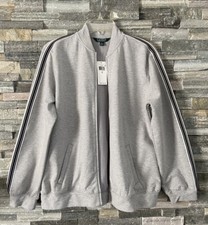 NEW Woman s Lauren Ralph Lauren Grey Full Zip Track Jacket S Small 125