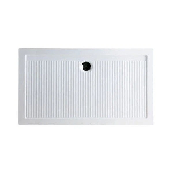 AEFFE SERVICES SRL Piatto doccia rettangolare 80x100 slim cm H6,5 cm porcellana antiscivolo bianco