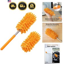 Microfiber Duster for Cleaning, Hand Washable Dusters with 2pcs Replaceable M...