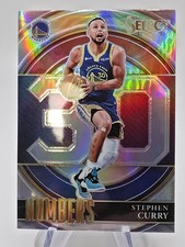 Stephen Curry 2021-22 Panini Select  Basketball Numbers #5 silver Warriors 