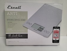 Escali Arti Glass Food Scale Digital Countertop Kitchen Baking  Cooking Scale