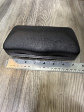 Balenciaga Black Faux Leather Hard Case for Glasses Sunglasses Unisex